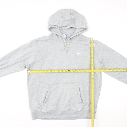 Nike Women’s Grey Hoodie L Pullover Cotton Blend Sportswear