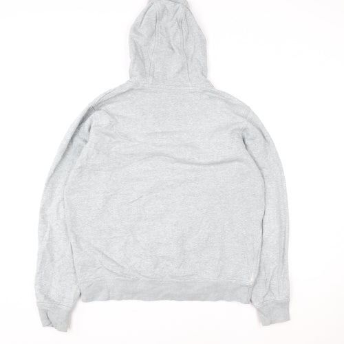 Nike Women’s Grey Hoodie L Pullover Cotton Blend Sportswear