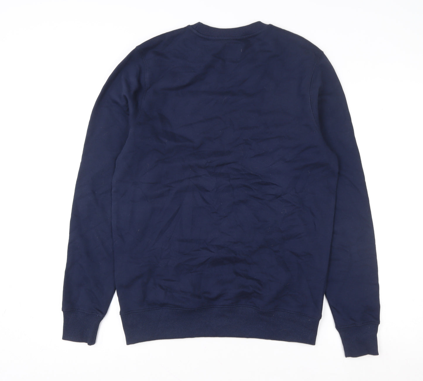 Vans Men's Blue XS Crew Neck Logo Pullover Sweatshirt