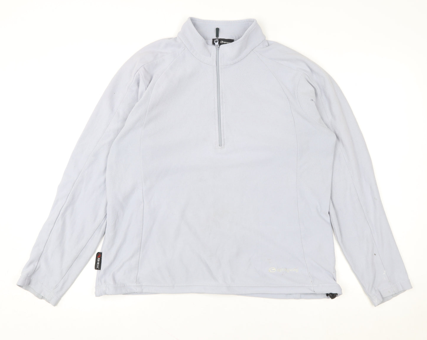 Sprayway Women’s Grey Fleece Half Zip Outdoor Jacket UK 16