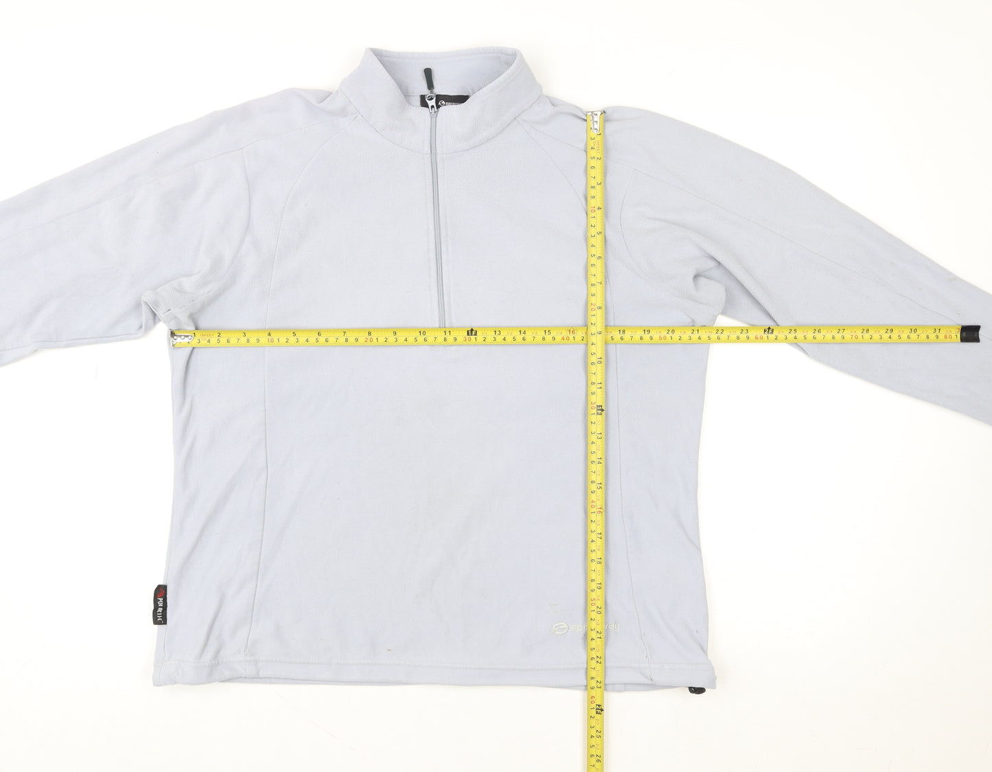 Sprayway Women’s Grey Fleece Half Zip Outdoor Jacket UK 16