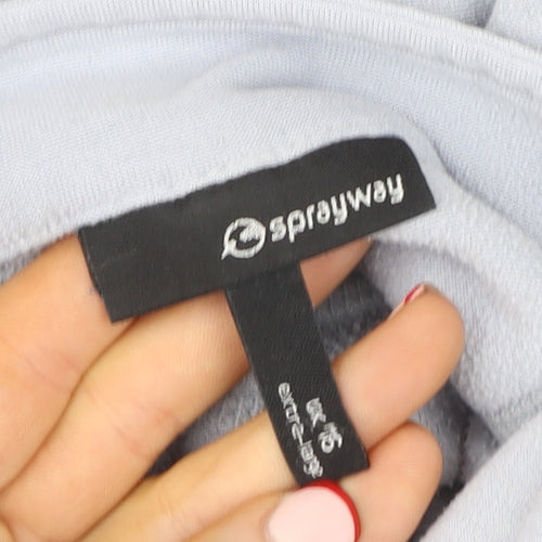 Sprayway Women’s Grey Fleece Half Zip Outdoor Jacket UK 16