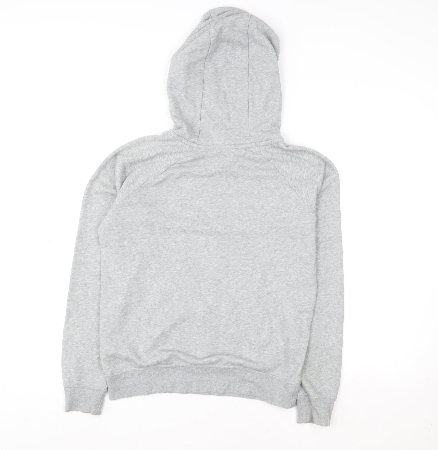 Nike Womens Grey XS Pullover Hoodie with Logo Print