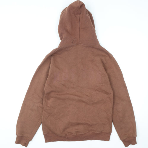 Bay State Apparel Womens Brown Small Zip Hoodie Jacket Boston Print
