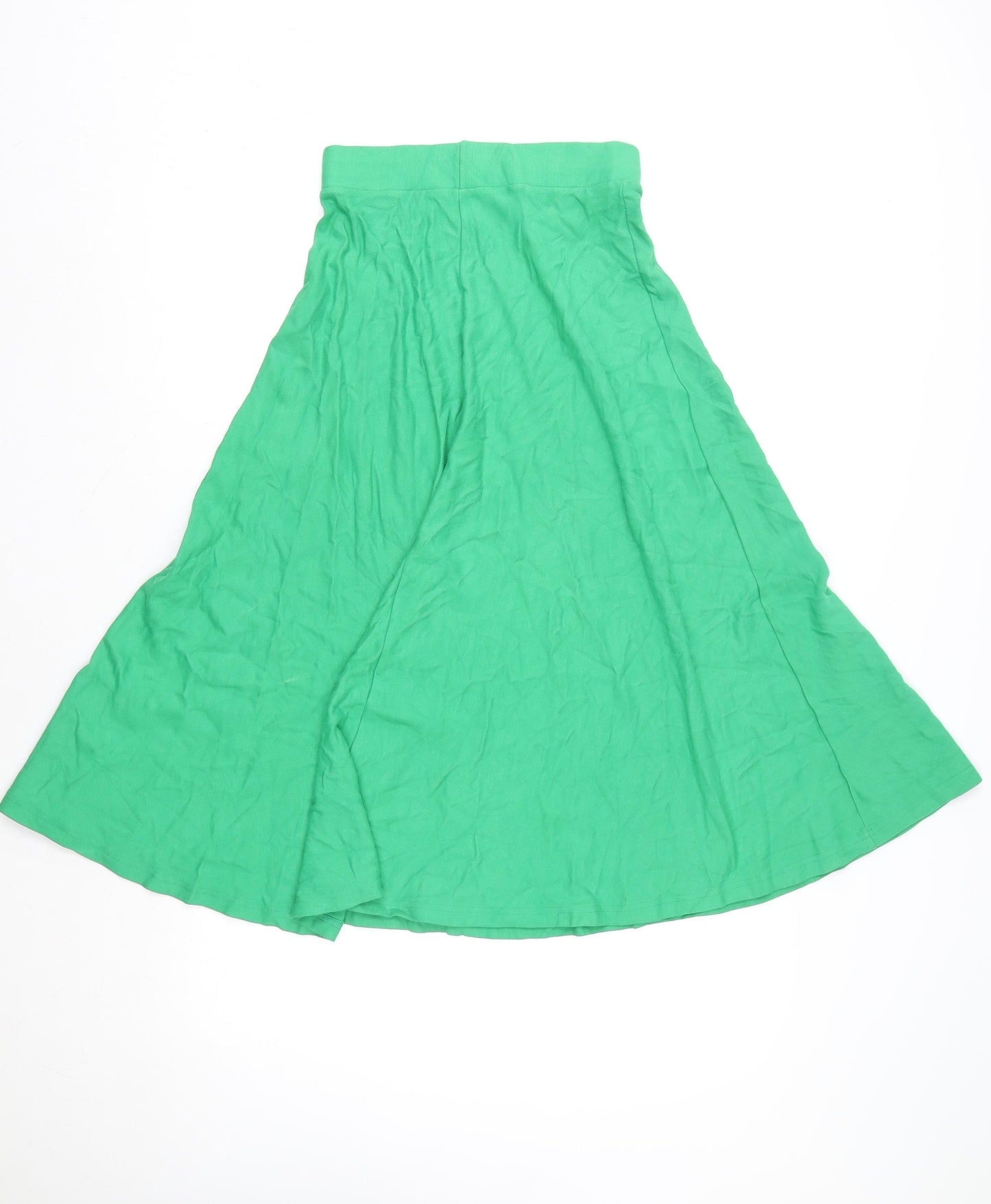 ASOS Womens Green A-Line Midi Jersey Skirt Size 4