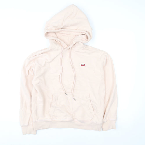 Levi's Women's Beige XS Pullover Hoodie 100% Cotton Casual