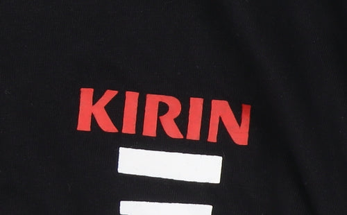 Kirin Ichiban Men's Black Crew Neck Short Sleeve Graphic T-Shirt Size L