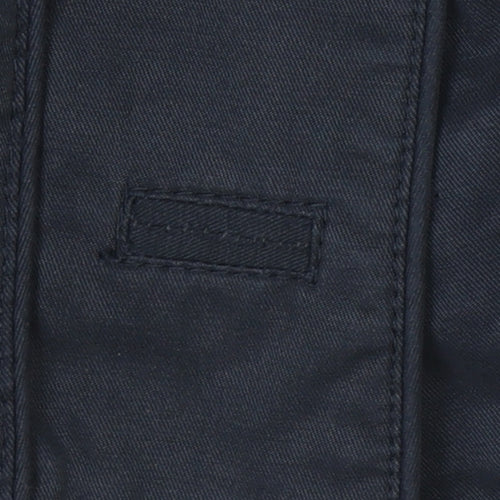 RJR John Rocha Women's Blue Hooded Trench Jacket Size 12