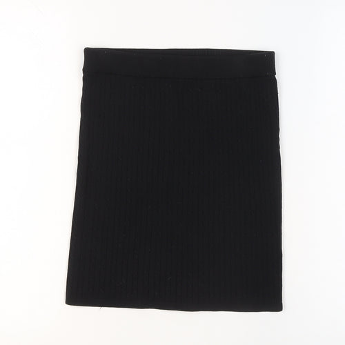 Jack Wills Womens Black Knit Pencil Skirt Size 6 Stretch