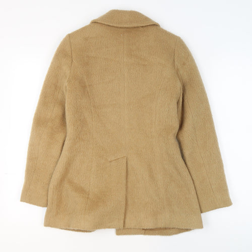 Therapy Women Beige Wool Blend Mid-Length Overcoat Size 8