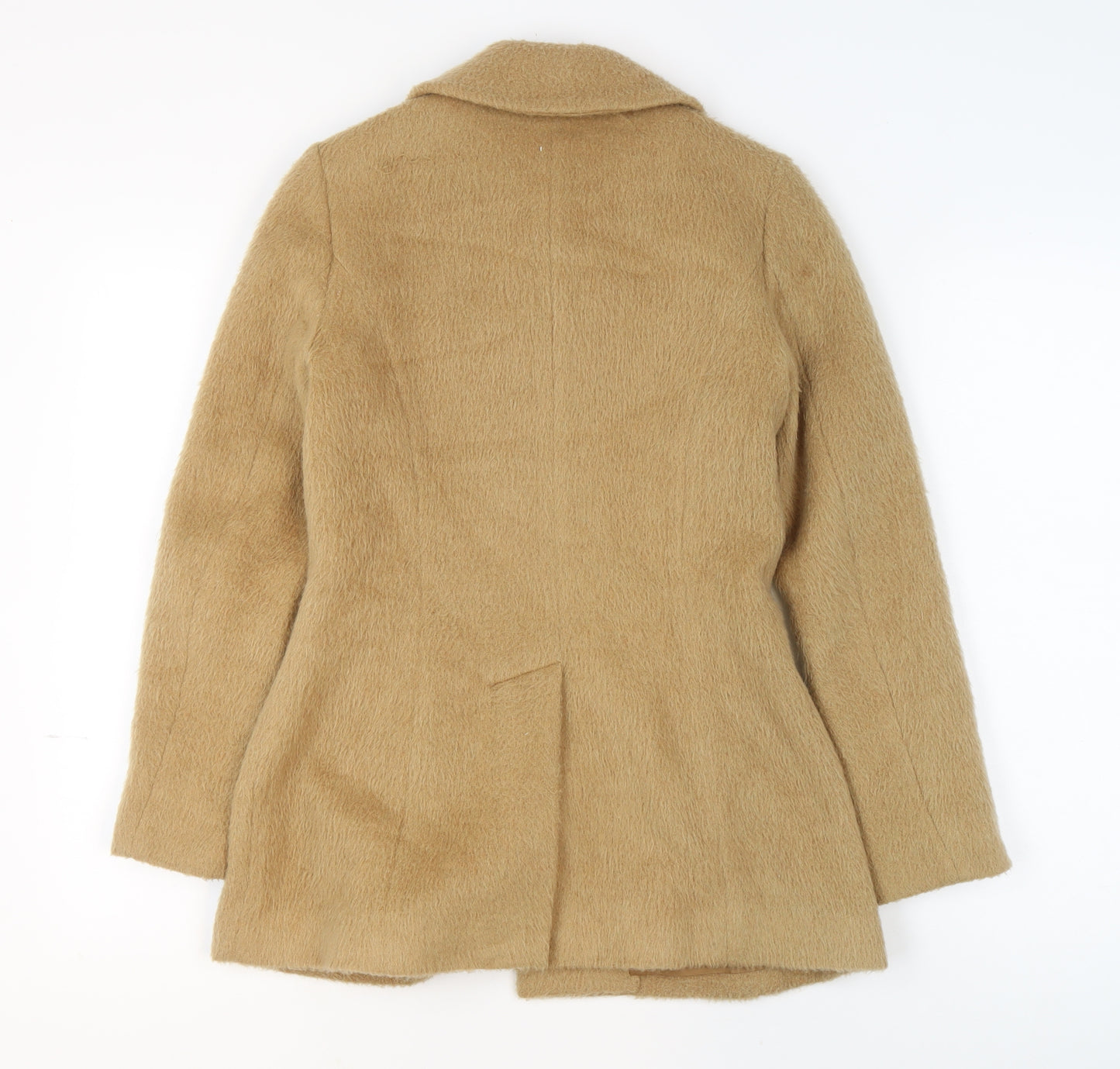 Therapy Women Beige Wool Blend Mid-Length Overcoat Size 8