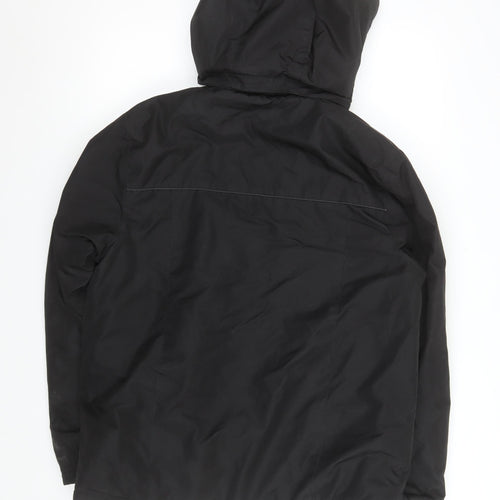 Slazenger Men's Black XS Hooded Parka Jacket Water Resistant