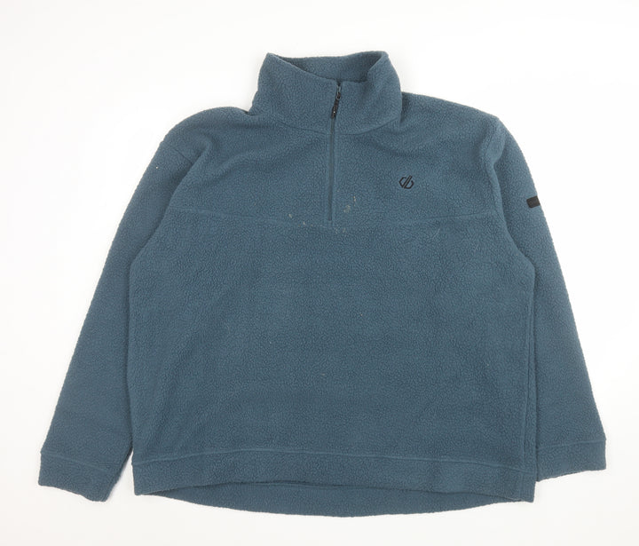 Dare 2B Men's Blue 3XL Fleece 1/4 Zip Pullover Sweatshirt