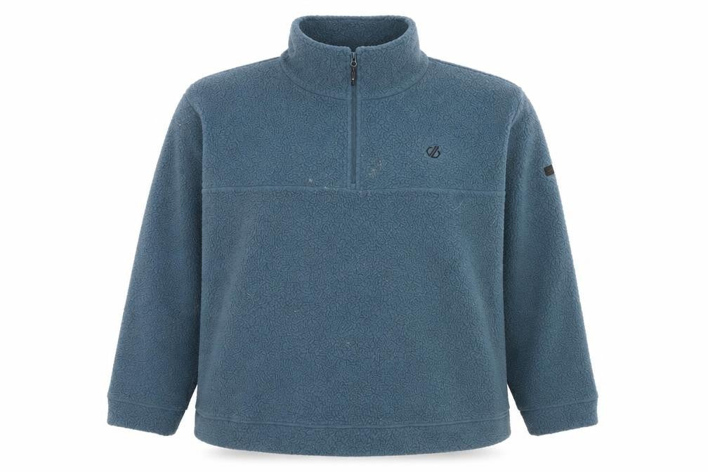 Front view of Dare 2b Men's Blue 3XL Fleece 1/4 Zip Pullover Sweatshirt