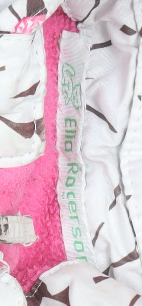 Trespass Girls Multicoloured Floral Hooded Waterproof Puffer Jacket 2-3 Years