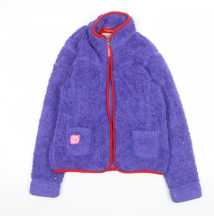 Regatta Girls Purple Fleece Jacket 11-12 Years Full Zip Outdoor Warm Layer
