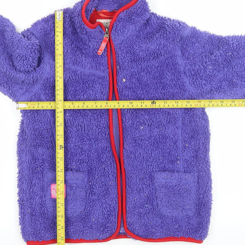 Regatta Girls Purple Fleece Jacket 11-12 Years Full Zip Outdoor Warm Layer