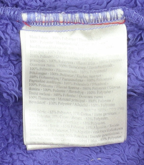 Regatta Girls Purple Fleece Jacket 11-12 Years Full Zip Outdoor Warm Layer