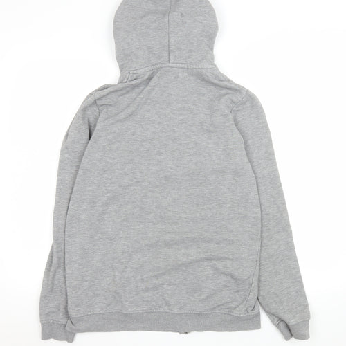 Jack & Jones Men's Grey Basic Full Zip Hooded Jacket Size S