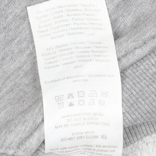 Jack & Jones Men's Grey Basic Full Zip Hooded Jacket Size S