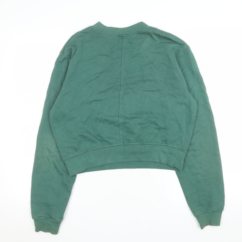 Urban Outfitters Women Green Crew Neck Cropped Sweatshirt Altitude S