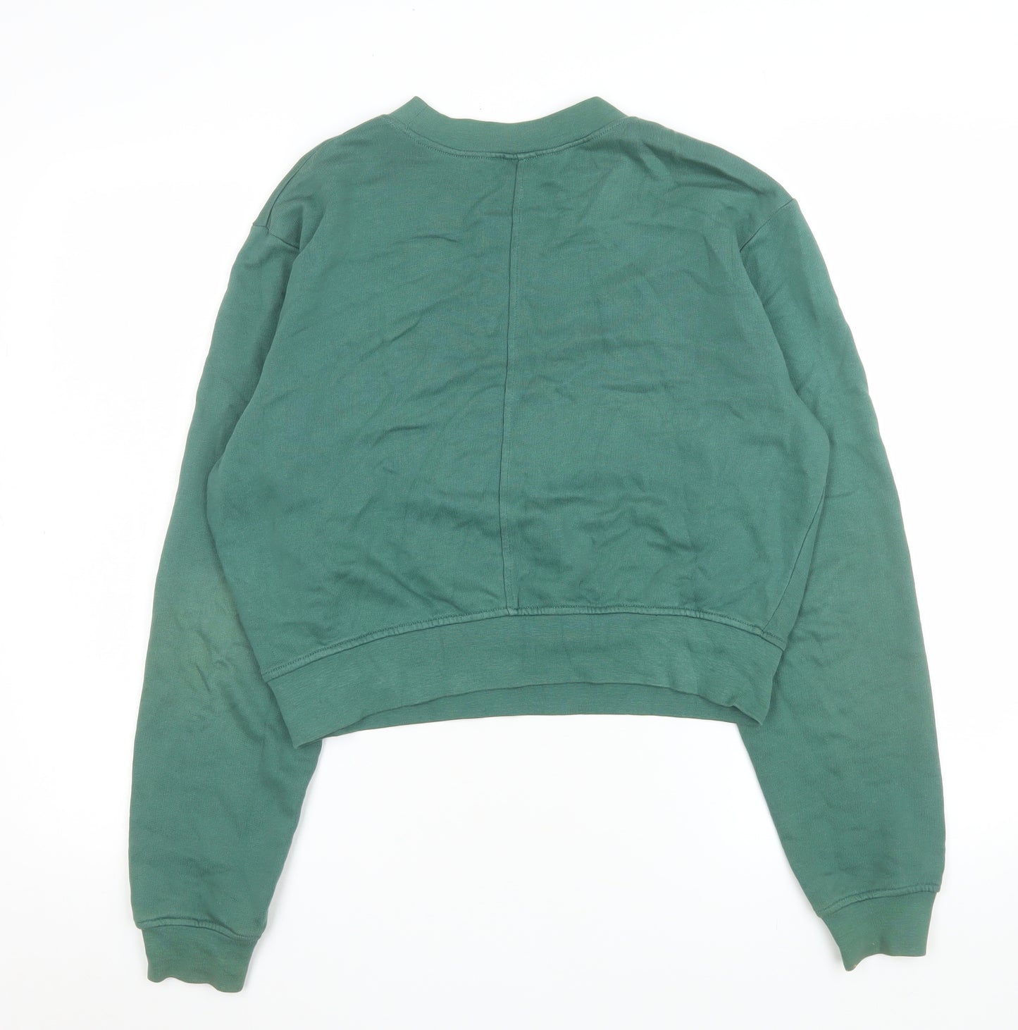 Urban Outfitters Women Green Crew Neck Cropped Sweatshirt Altitude S