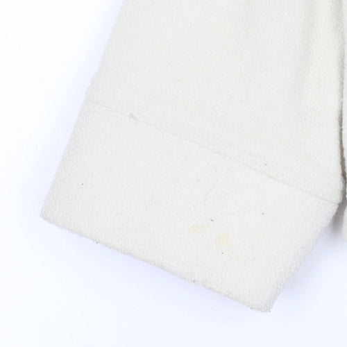 Urban Outfitters Mens Ivory Fleece Button Jacket Size M