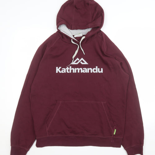 Kathmandu Women’s Burgundy Pullover Hoodie Size L Cotton Blend