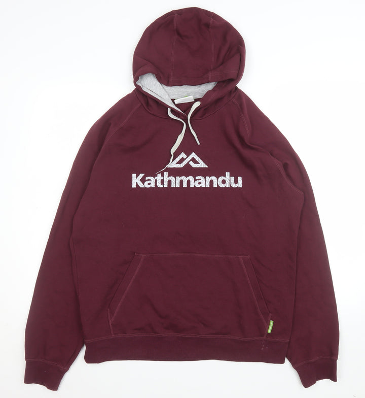 Kathmandu Women’s Burgundy Pullover Hoodie Size L Cotton Blend