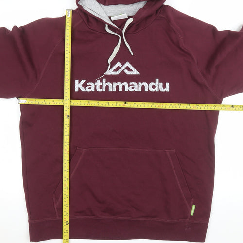 Kathmandu Women’s Burgundy Pullover Hoodie Size L Cotton Blend