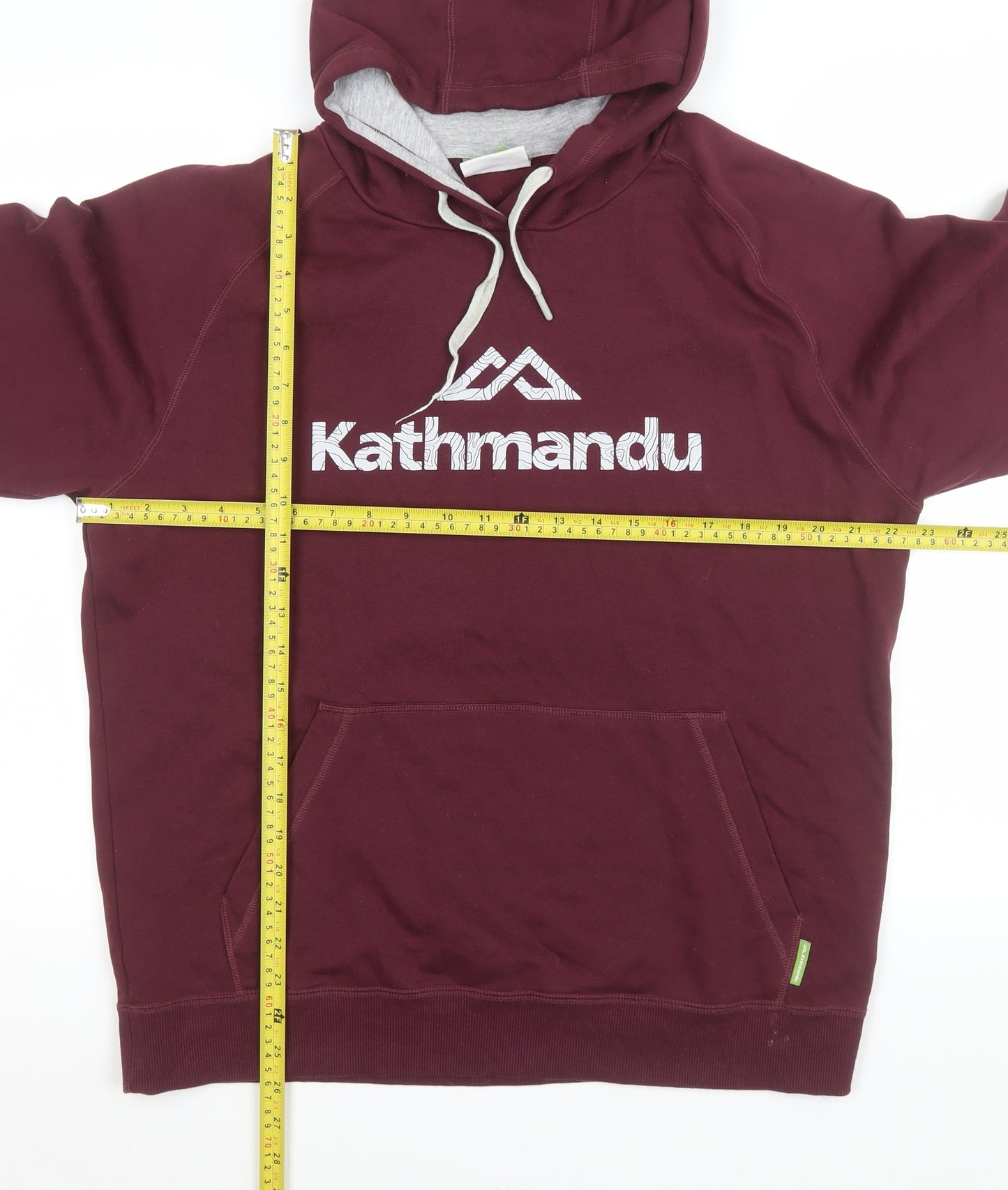 Kathmandu Women’s Burgundy Pullover Hoodie Size L Cotton Blend