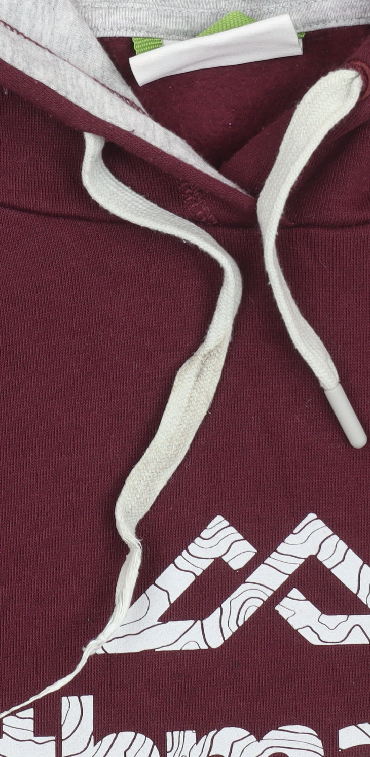 Kathmandu Women’s Burgundy Pullover Hoodie Size L Cotton Blend