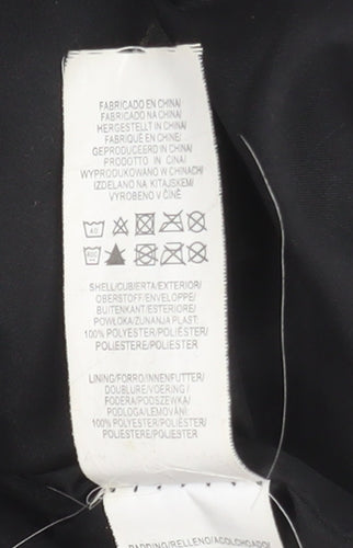 Primark Women's Black 2XS Cropped Fleece Puffer Jacket