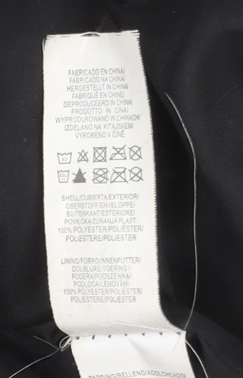 Primark Women's Black 2XS Cropped Fleece Puffer Jacket