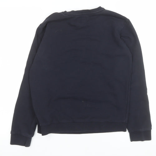 Emporio Armani Boys Black Logo Crew Neck Sweatshirt 14 Years