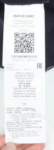 Emporio Armani Boys Black Logo Crew Neck Sweatshirt 14 Years