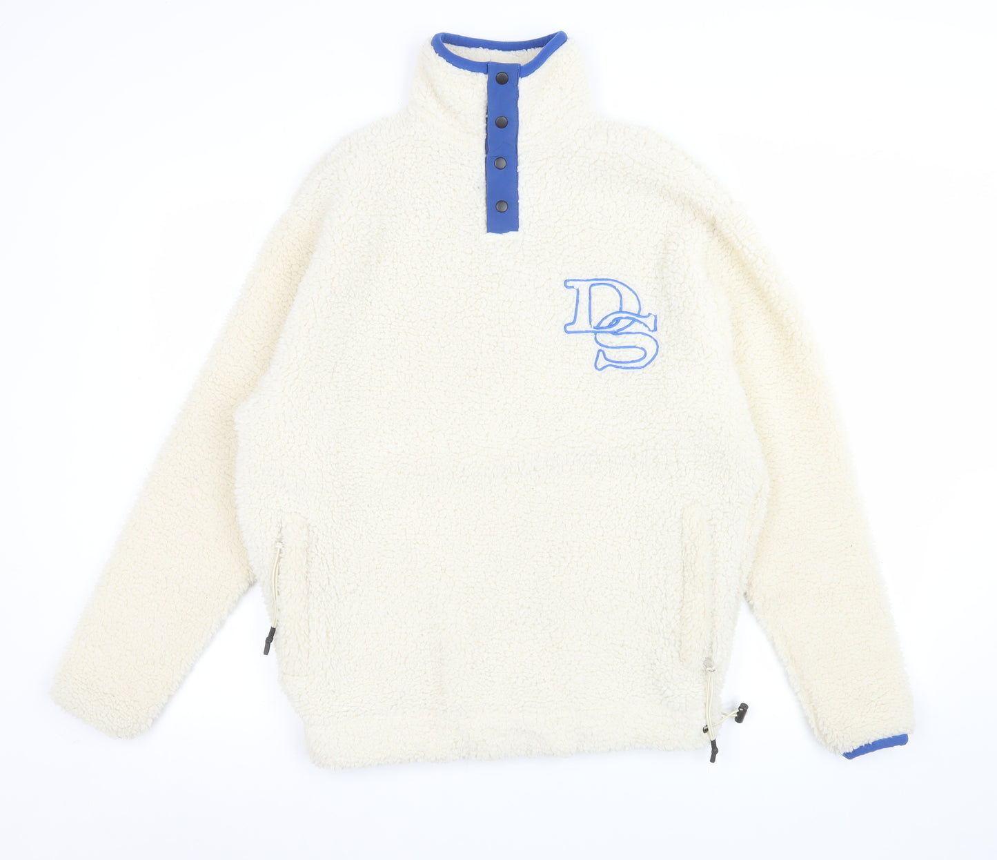 ASOS DESIGN Men's Ivory Fleece Pullover Sweatshirt XS