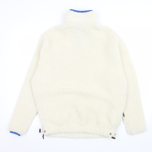 ASOS DESIGN Men's Ivory Fleece Pullover Sweatshirt XS