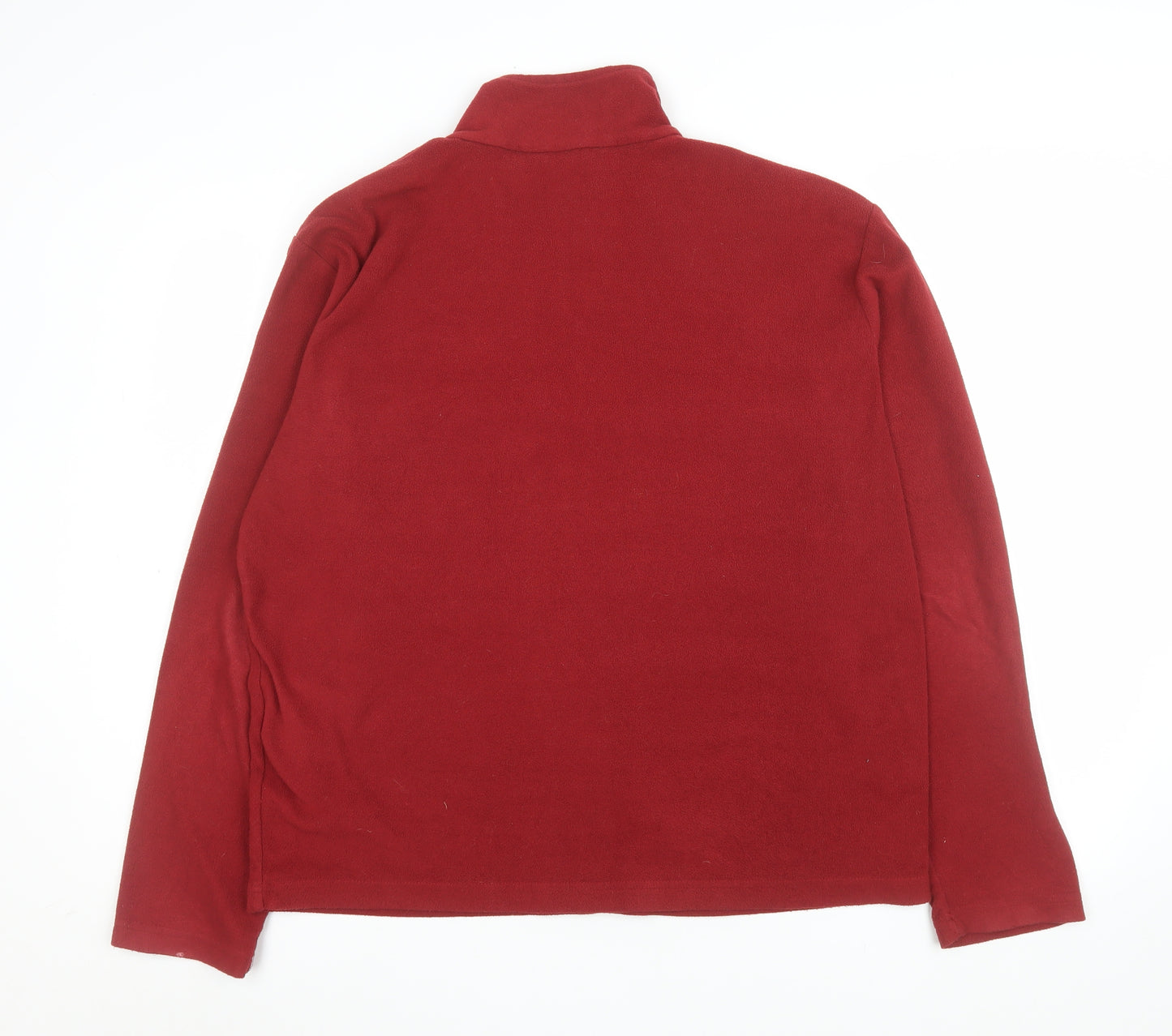 Regatta Men's Red Fleece 1/4 Zip Pullover Sweatshirt Size L Outdoor