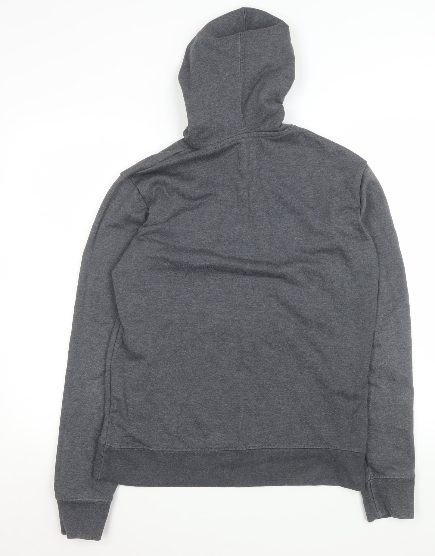 Champion Men's Grey Pullover Hoodie S Regular Fit Logo Sweatshirt