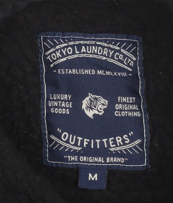 Tokyo Laundry Men's Black Cotton Lined Insulated Jacket Size M