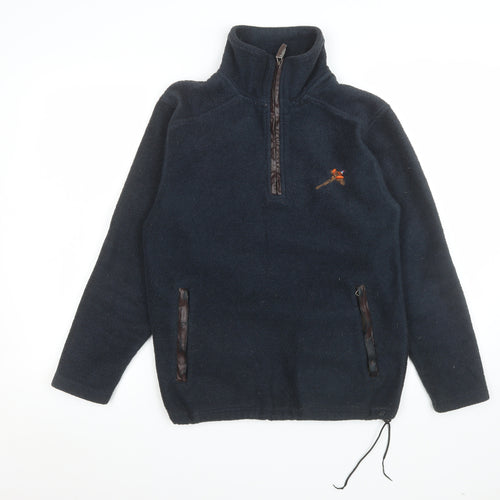 Rydale Men's Blue XS Fleece 1/4 Zip Pullover Sweatshirt