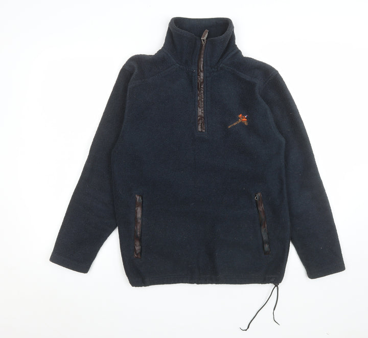 Rydale Men's Blue XS Fleece 1/4 Zip Pullover Sweatshirt