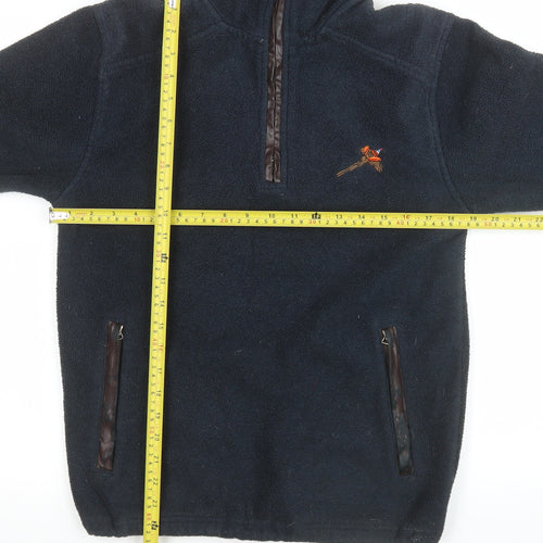 Rydale Men's Blue XS Fleece 1/4 Zip Pullover Sweatshirt