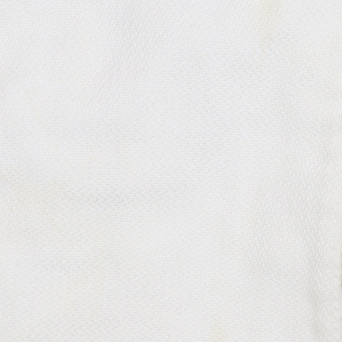 Reiss Women Ivory Cotton Long Overcoat Size S