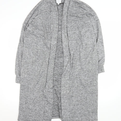 John Lewis Women Grey Long Knit Coatigan Size M