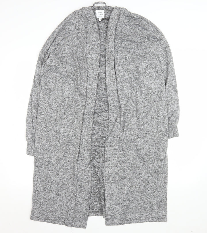 John Lewis Women Grey Long Knit Coatigan Size M