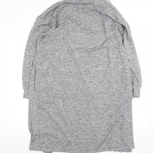 John Lewis Women Grey Long Knit Coatigan Size M