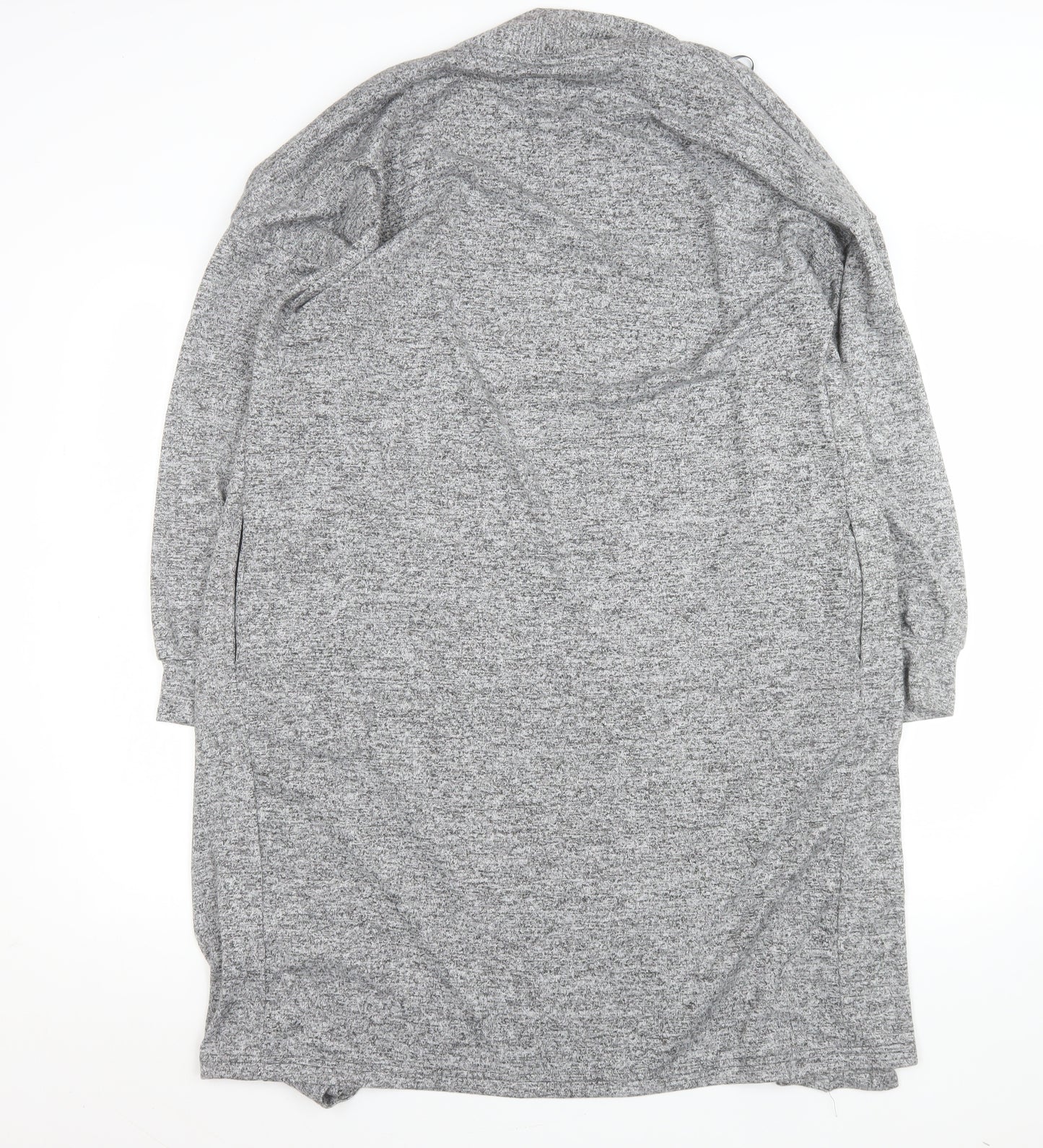 John Lewis Women Grey Long Knit Coatigan Size M
