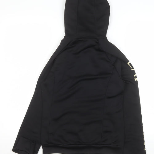 Emporio Armani Boys Black Logo Hooded Track Jacket 10 Years